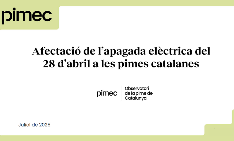 Afectació de l'apagada elèctrica a les pimes catalanes
